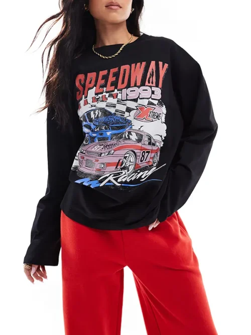 Custom car printing t-shirts racing theme