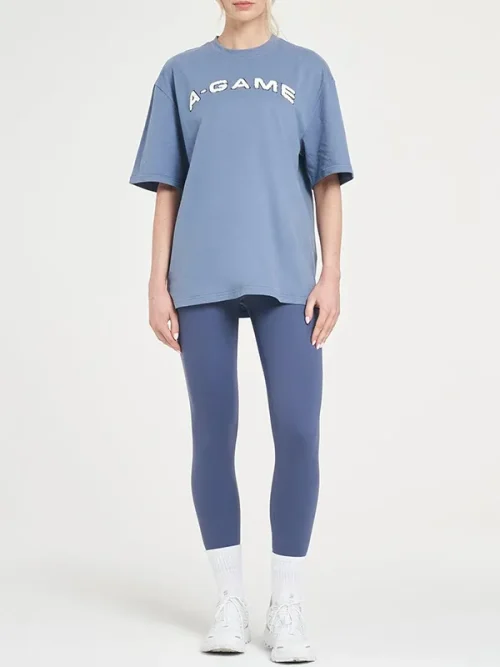 Custom 3D letter embroidered short sleeves tee shirts - Image 3
