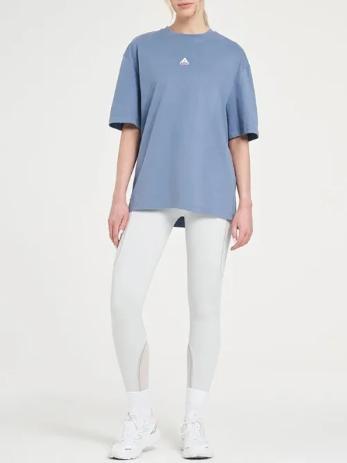 Alternative view of Custom Light blue loose short-sleeved tees shirts