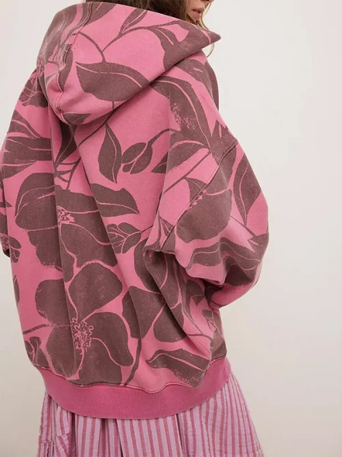 Alternative view of Custom all over print loose pullover hoodies