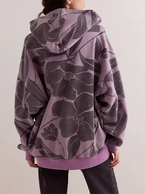 Custom all over print loose pullover hoodies - Image 4