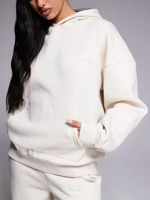 Customize Big Pocket Off-White Hoodies Sweatshirt Set