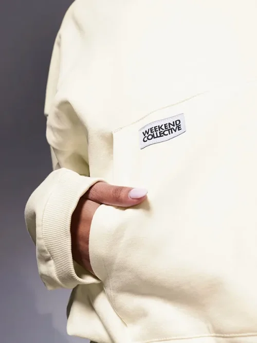 Alternative view of Best custom off-white lazy style dropped shoulder loose hoodies
