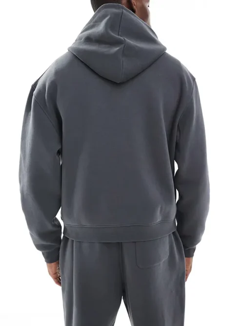 Alternative view of Custom Men's dark grey 3D kangaroo athletic hoodies