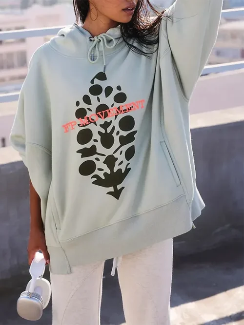 Custom bright orange brand print hoodie drawstrings - Image 4