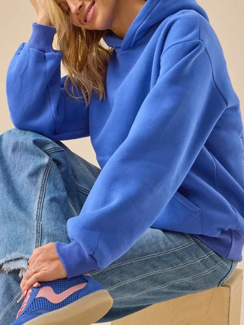 Custom ice cream car print blue hoodies - Image 4