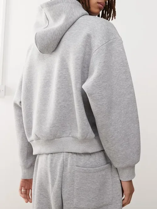 Alternative view of Custom gray loose hoodies set for couples