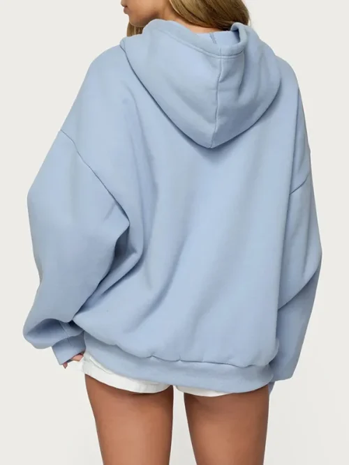 Customized light blue 82 mosaic hoodie ideas collage number embroidery - Image 3